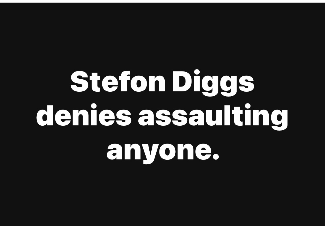 Stefon Diggs denies assault allegations made by Personal chef