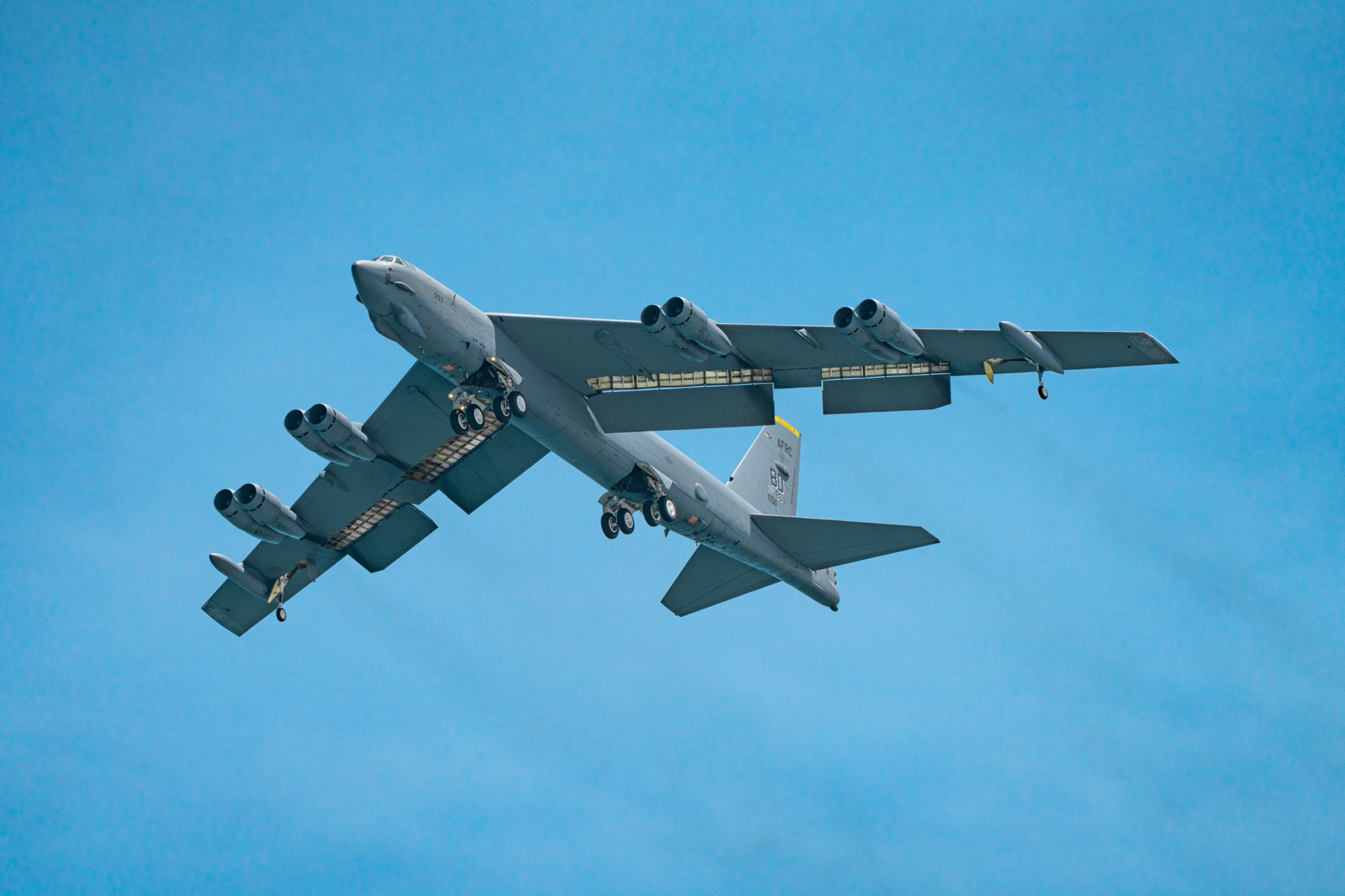 Air Force B-52 bomber crashes, was headed towards a routine flight.